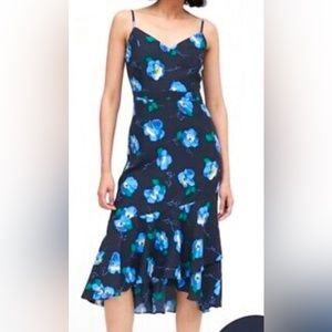 Banana republic blue floral dress